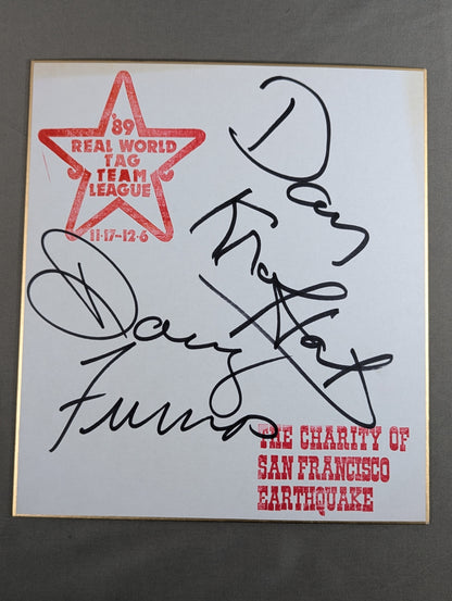 ★カンナム・エクスプレス★ ダグ・ファーナス＆ダニー・クロファット(89世界最強タッグ色紙)