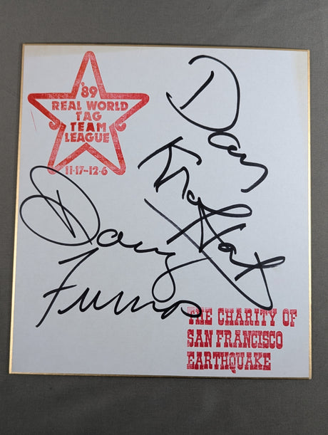 ★カンナム・エクスプレス★ ダグ・ファーナス＆ダニー・クロファット(89世界最強タッグ色紙)