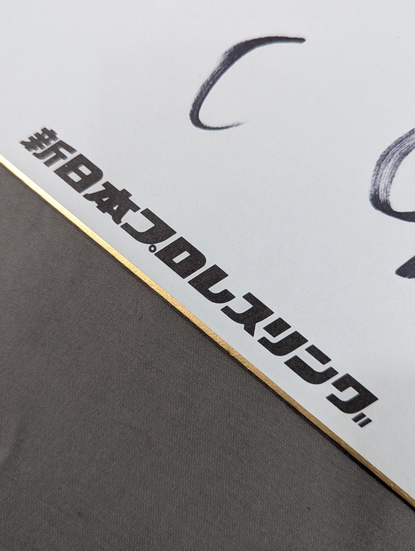 越中詩郎(新日本プロレス専用色紙)