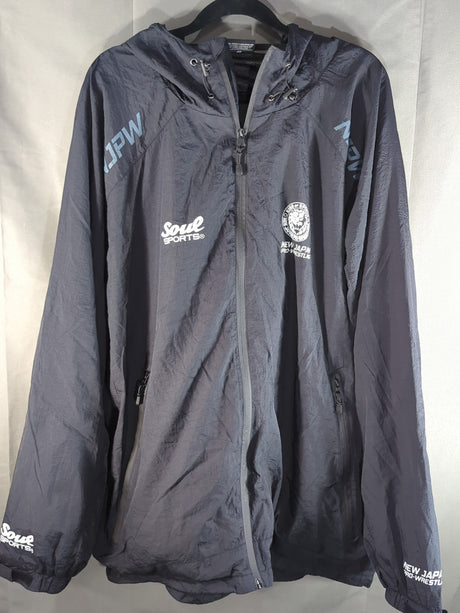新日本プロレス×SOUL ナイロンウィンドブレーカー(ブラック)