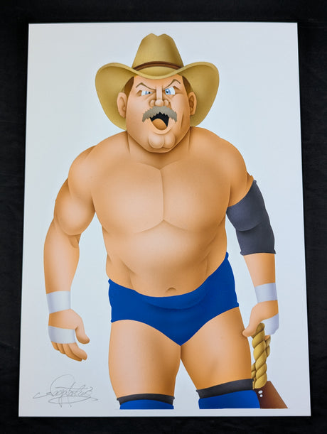 ★坂井永年氏 原画作品★「不沈艦」スタン・ハンセン