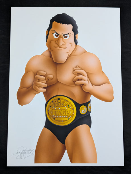 ★坂井永年氏 原画作品★「燃える闘魂」アントニオ猪木