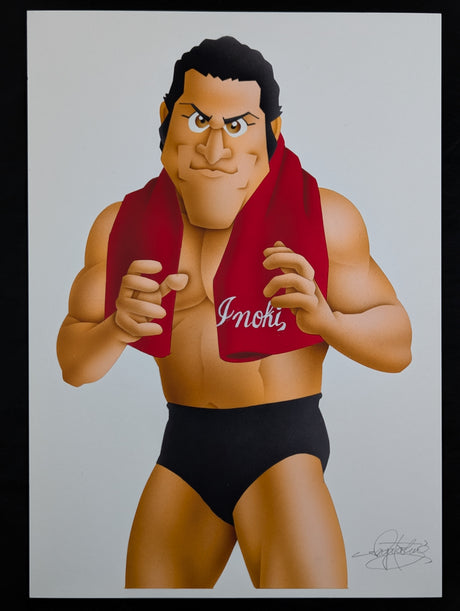 ★坂井永年氏 原画作品★「燃える闘魂」アントニオ猪木