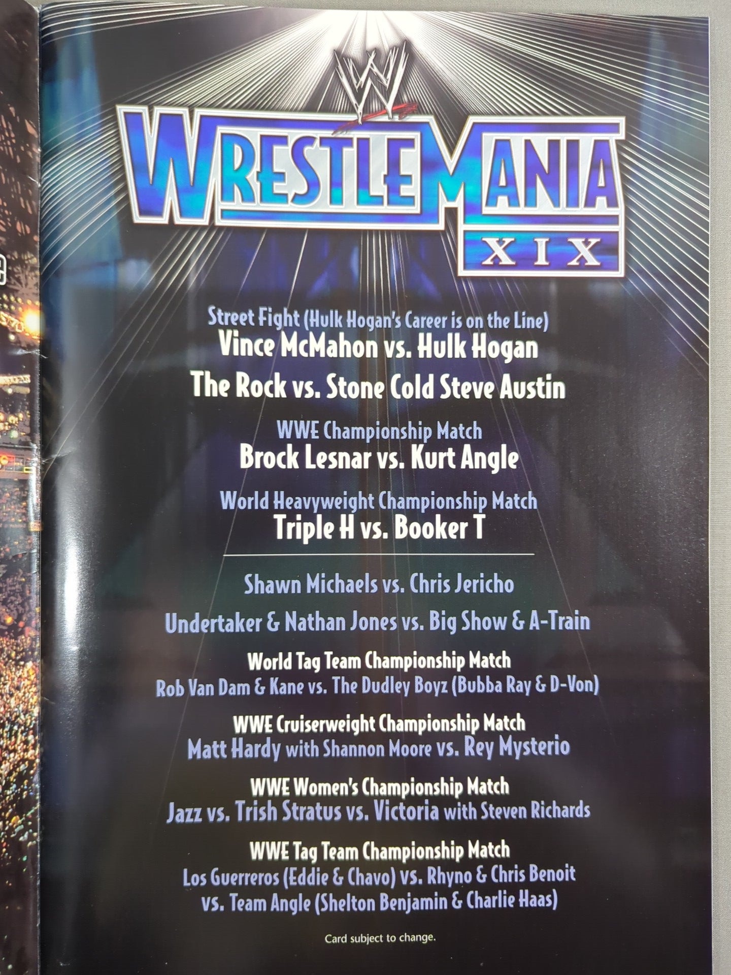 WRESTLEMANIA XIX / レッスルマニア19 – 闘道館