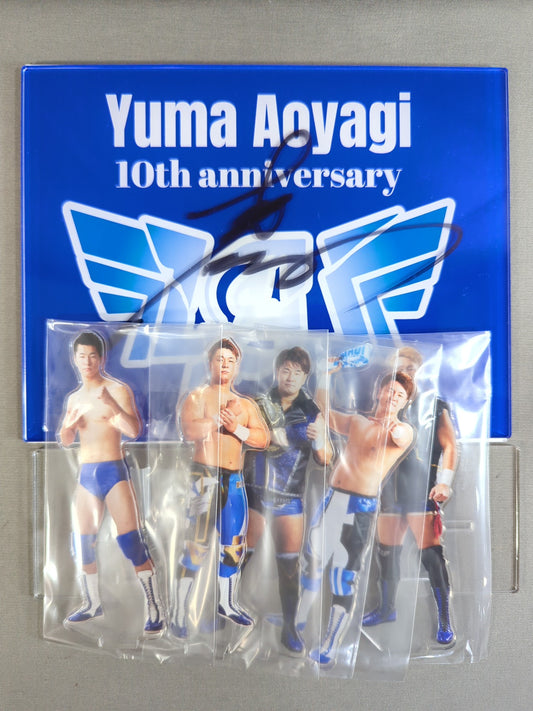 【hand signed autograph】 Yuma Aoyagi  " 10th Anniversary Special Acrylic Stand