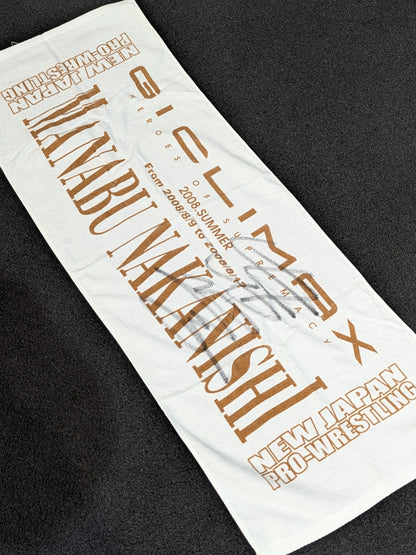 【直筆サイン入り】G1 CLIMAX18 「中西学 MANABU NAKANISHI」 スポーツタオル