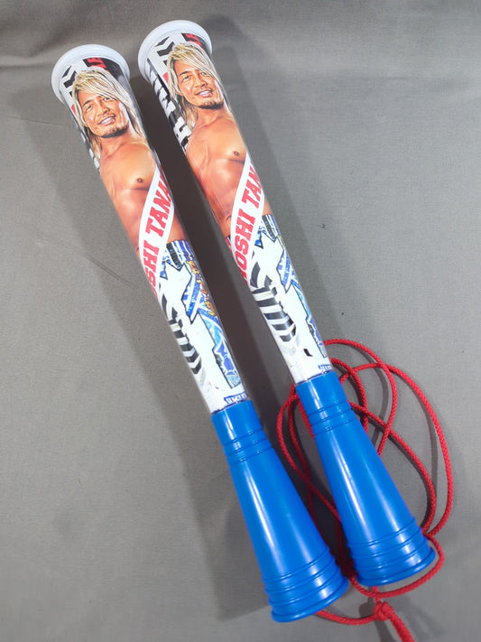 Hiroshi Tanahashi  cheering clear twin bat