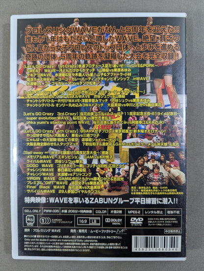 Pro-wrestling WAVE 5th Anniversary Fan Appreciation Festival Let's Go CRAZY