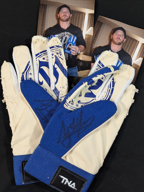 AJスタイルズ 着用グローブ(青)