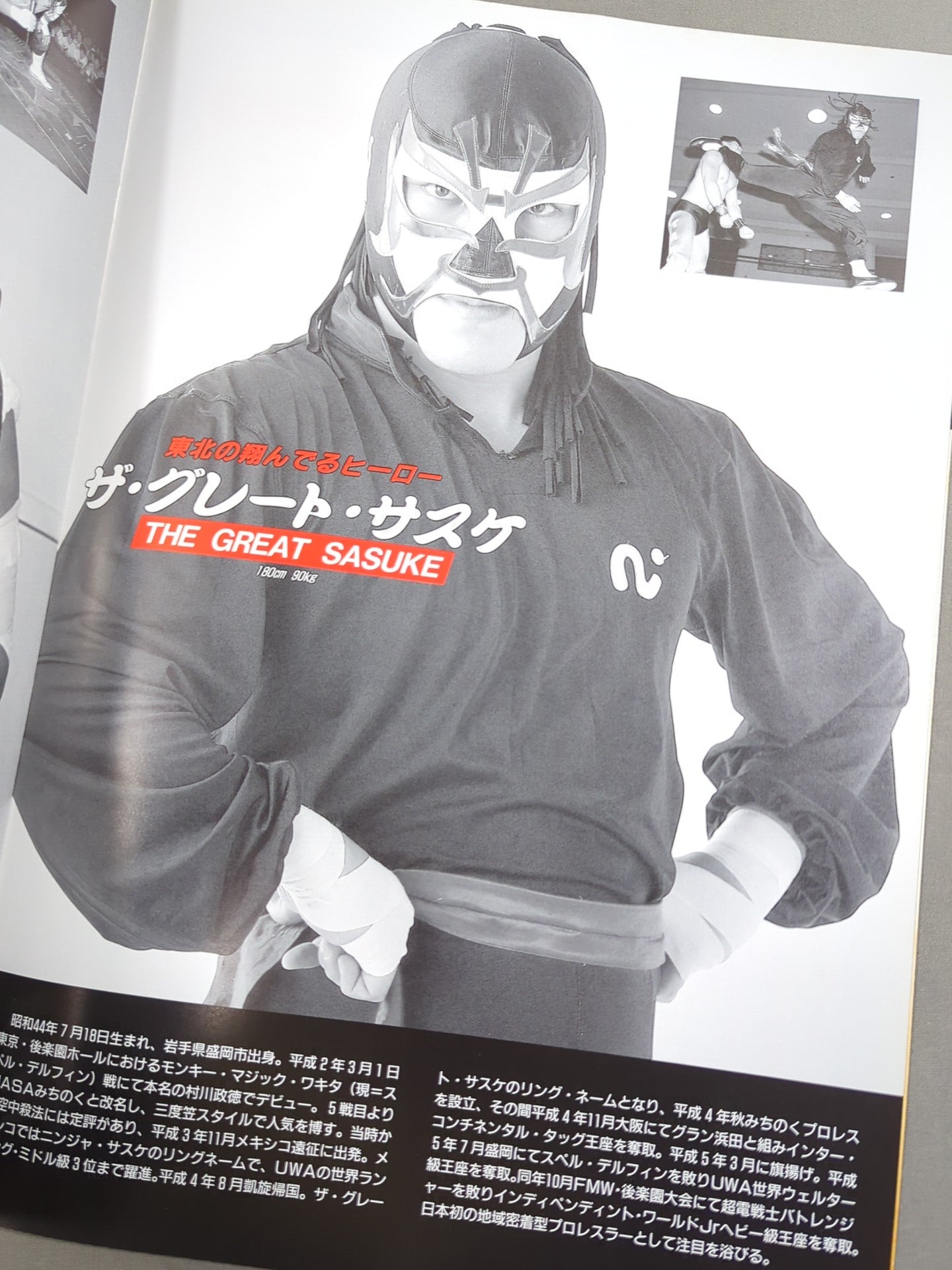 スペル・デルフィン 直筆サイン入り】みちのくプロレス 永遠の炎