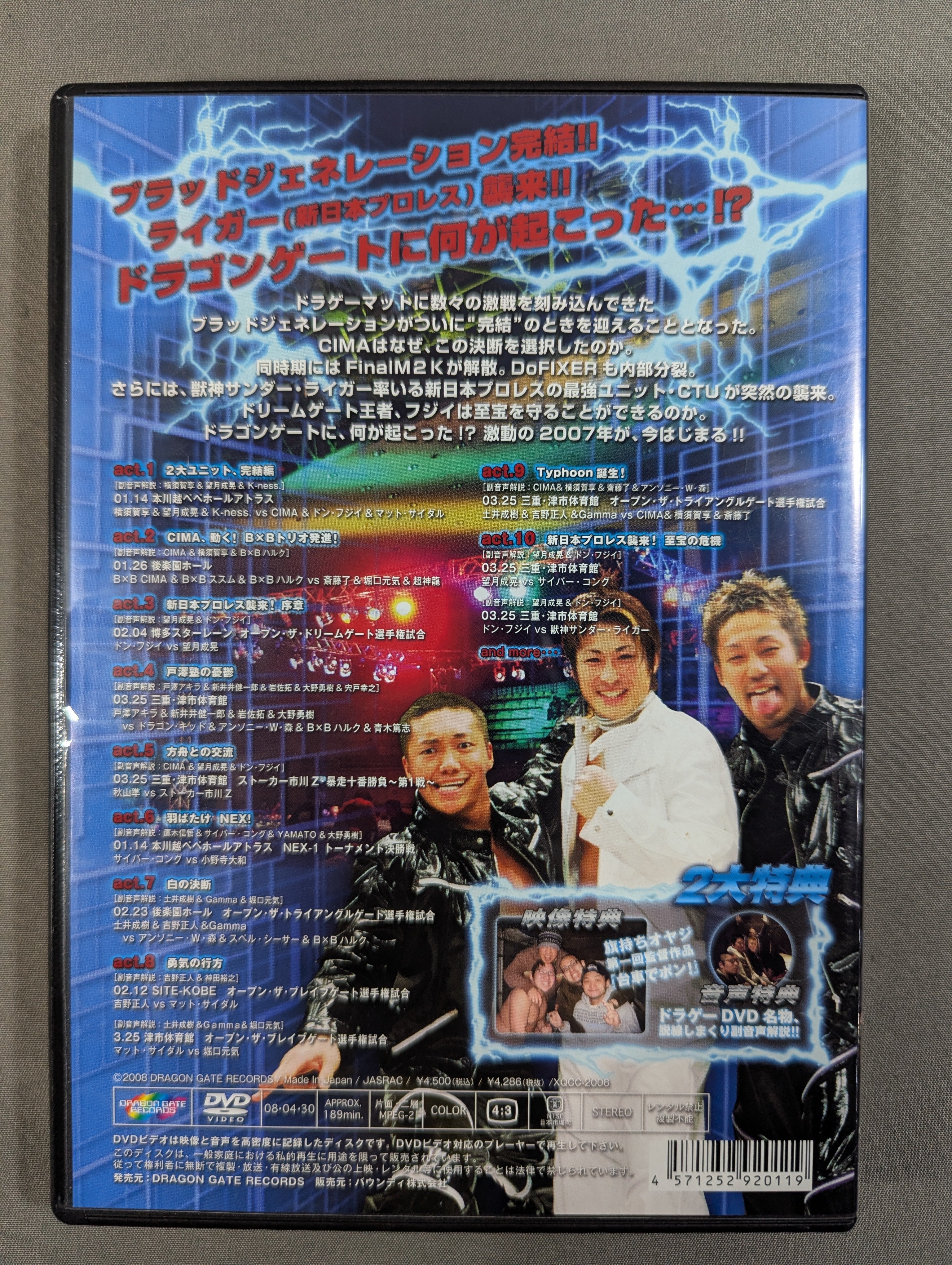 DRAGON GATE 2007 SEASON 1 – 闘道館