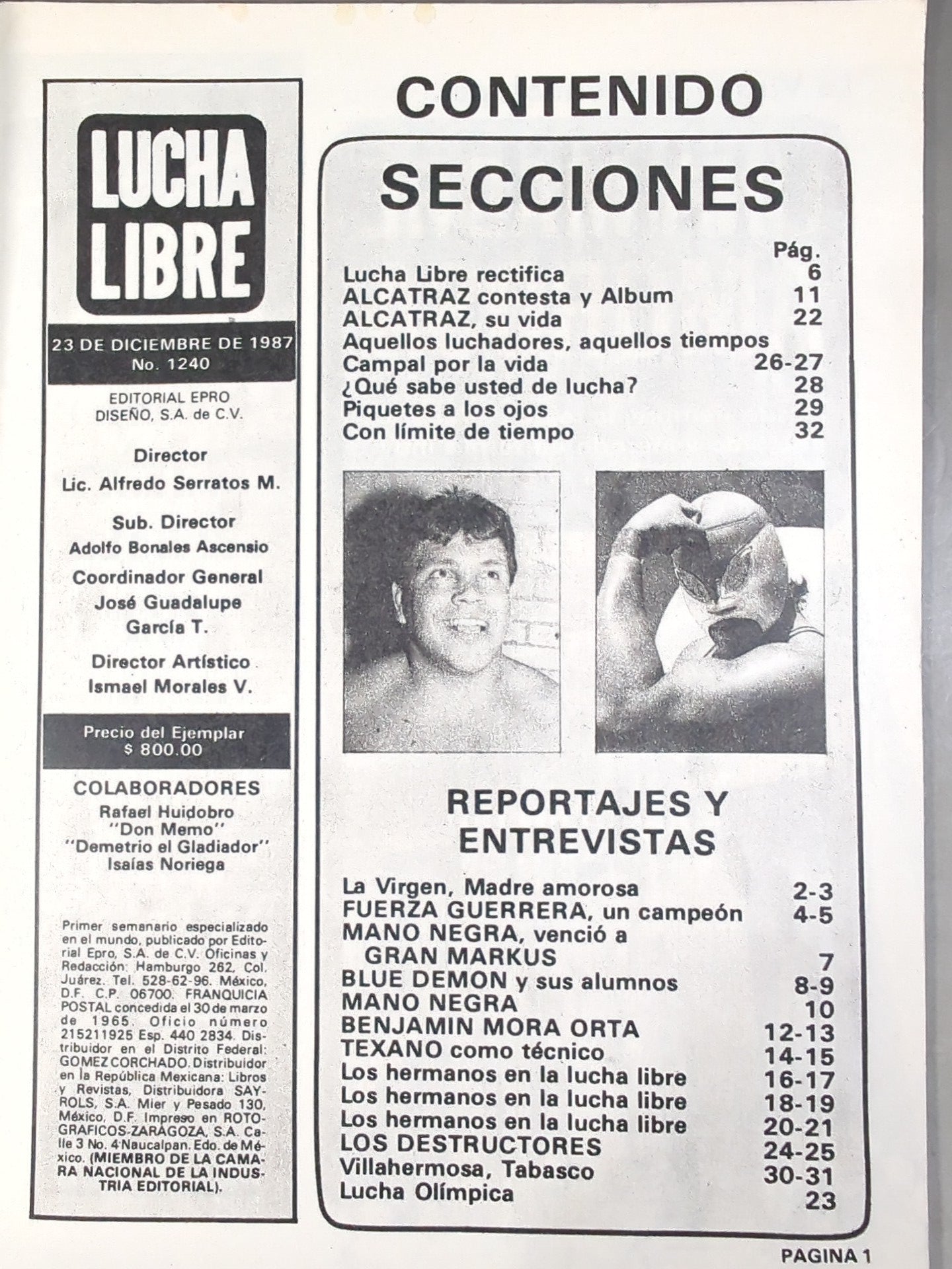 LUCHA LIBRE No.1240