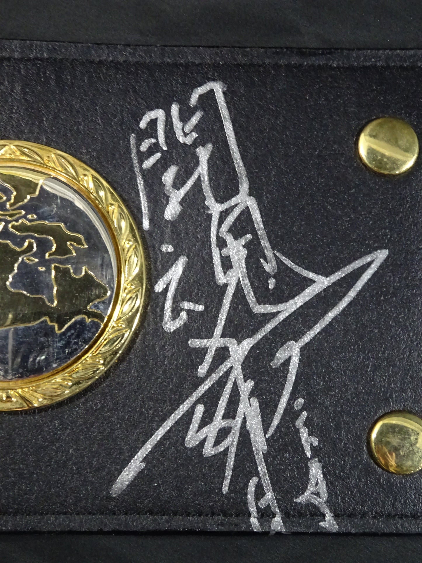 ★ 7 IWGP Champions fighters hand signed autograph !! ★ The first IWGP heavy weight championship belt