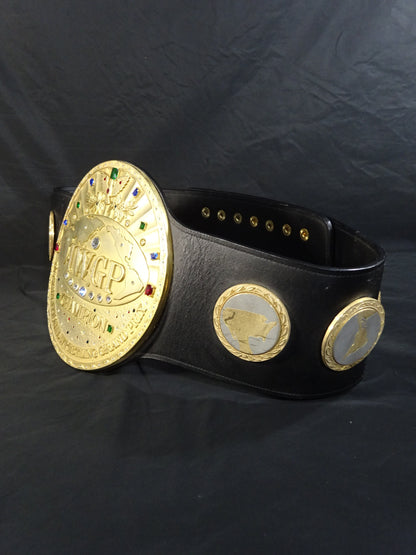 ★ 7 IWGP Champions fighters hand signed autograph !! ★ The first IWGP heavy weight championship belt