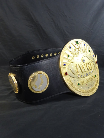★ 7 IWGP Champions fighters hand signed autograph !! ★ The first IWGP heavy weight championship belt
