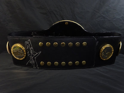★ 7 IWGP Champions fighters hand signed autograph !! ★ The first IWGP heavy weight championship belt