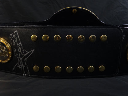 ★ 7 IWGP Champions fighters hand signed autograph !! ★ The first IWGP heavy weight championship belt