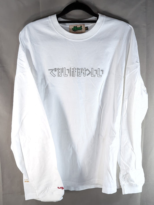 HTML ZERO3×STARDOM HIMEKA  Collaboration Long T-Shirt (White)