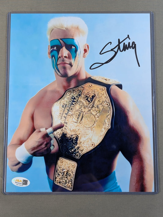 ★JSA★ Sting  hand signed autograph Pro-Photo  (Belt)
