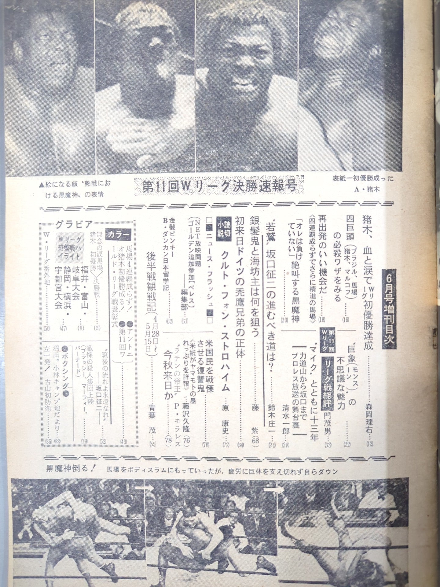 プロレス&ボクシング 1969年6月号増刊 – 闘道館