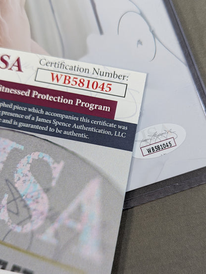 ★JSA★ ジュリア 直筆サイン入り ポートレート(ホワイトビキニ)