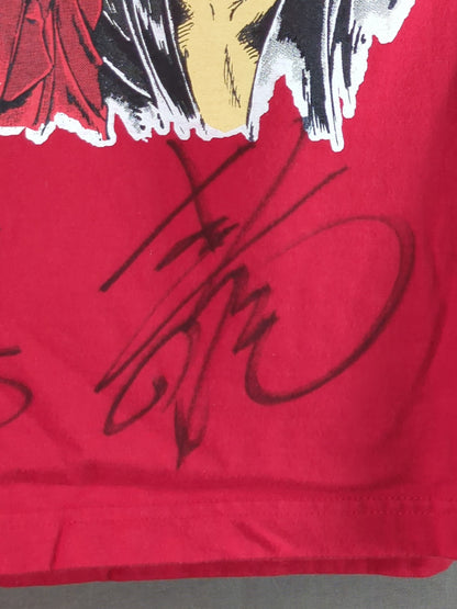 【Yuko Mｉｙａｍｏｔｏ &Isami Kodaka 2 hand signed autographs ] Yankee two pistols "We are strong!!" Illustration T-shirt