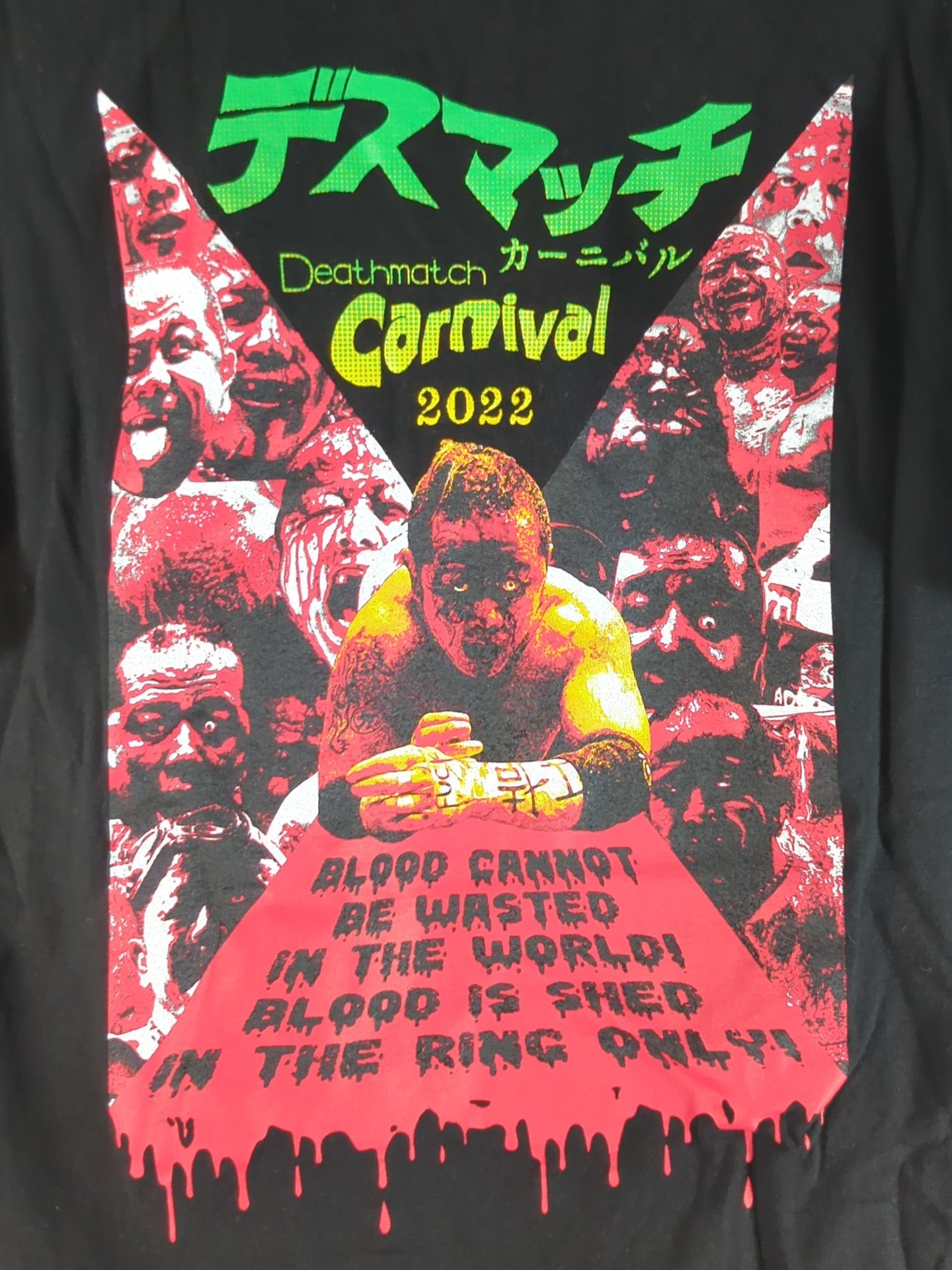 葛西純プロデュース「デスマッチカーニバル 2022」Tシャツ – 闘道館
