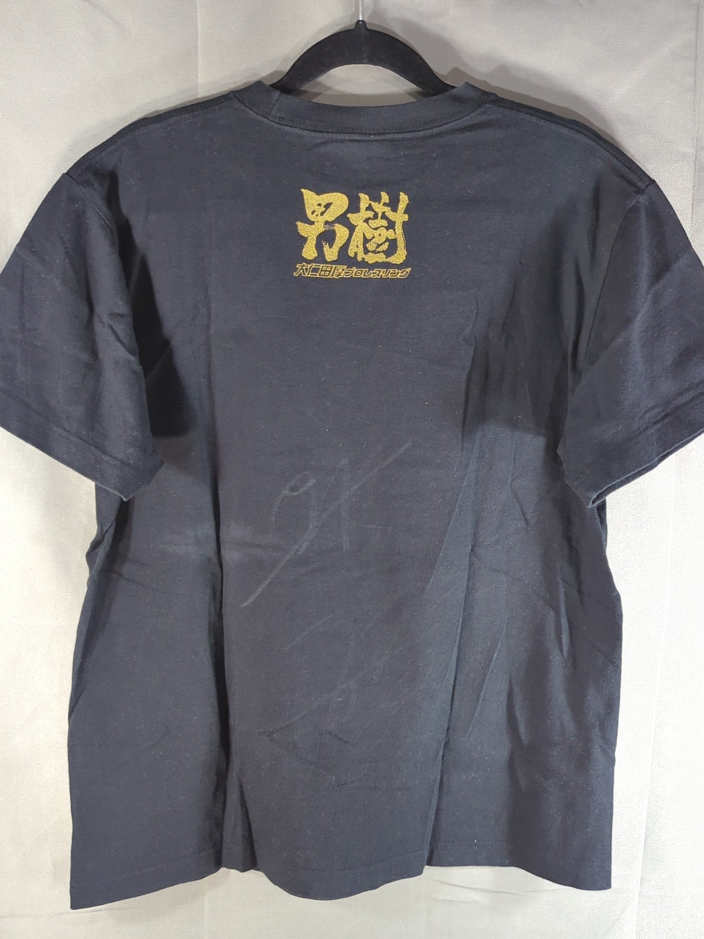 直筆サイン入り】大仁田厚 35周年ツアー「邪道魂」Tシャツ(ブラック