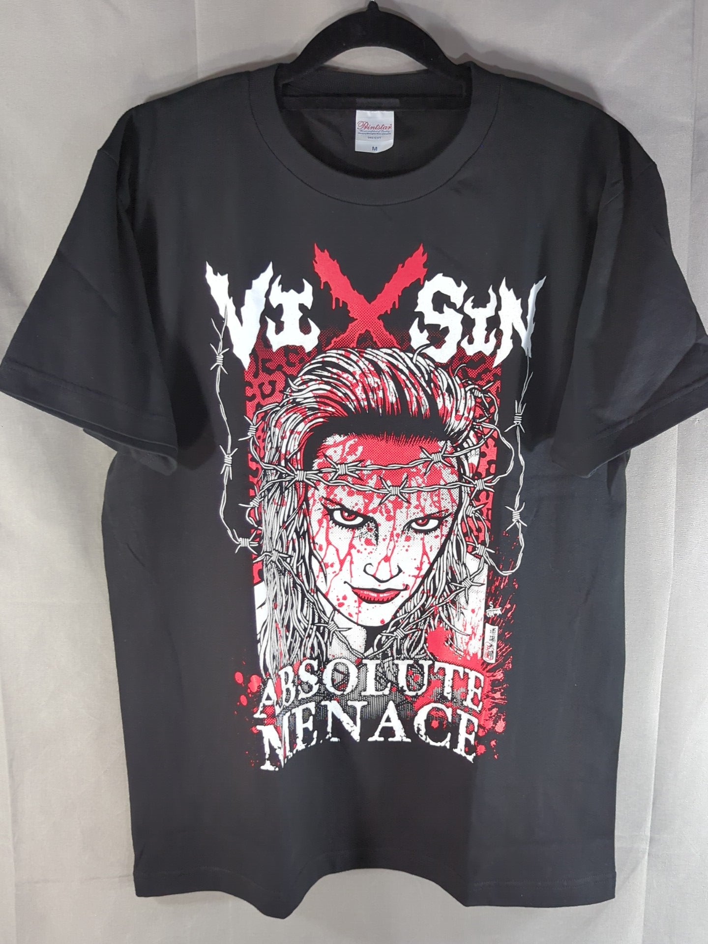 Bixin "ABSOLUTE MENACE" illustration T-shirt