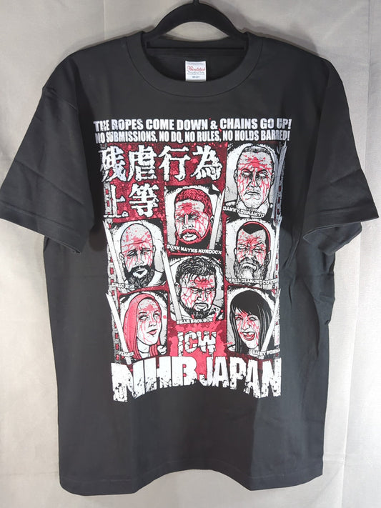 ICW NHB JAPAN「残虐行為上等」イラストTシャツ
