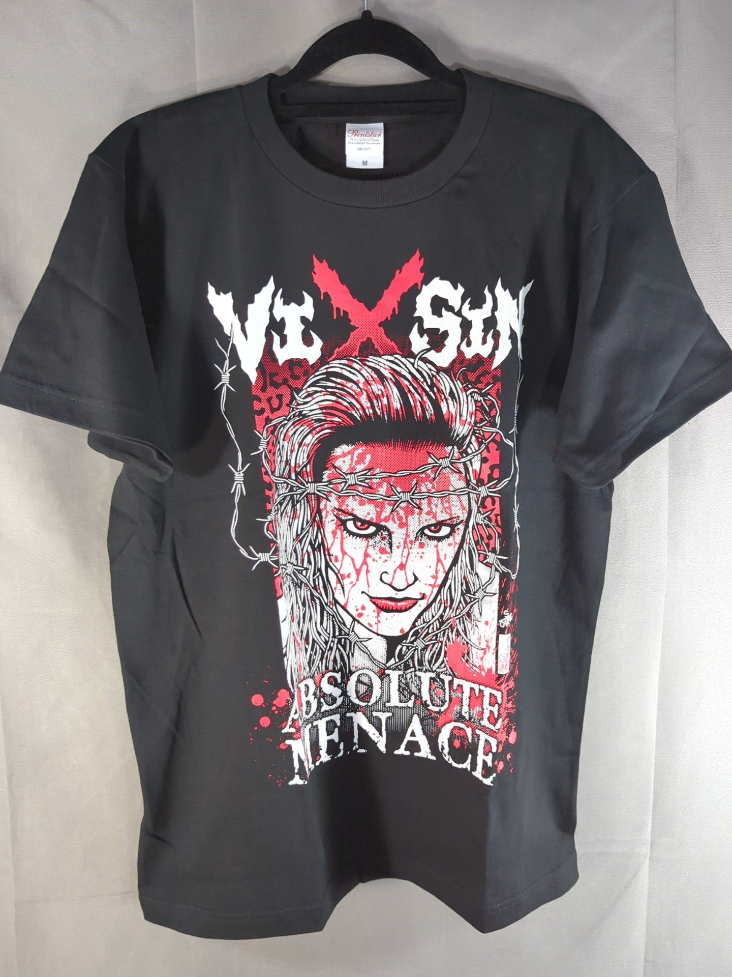 Bixin "ABSOLUTE MENACE" illustration T-shirt