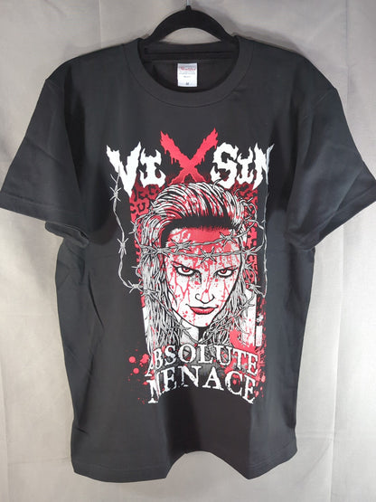 Bixin "ABSOLUTE MENACE" illustration T-shirt