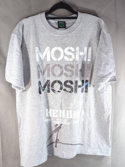 【直筆サイン入り】拳王「MOSHI!」Tシャツ(オールレベリオンver.)