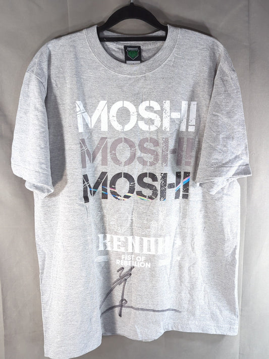 【直筆サイン入り】拳王「MOSHI!」Tシャツ(オールレベリオンver.)