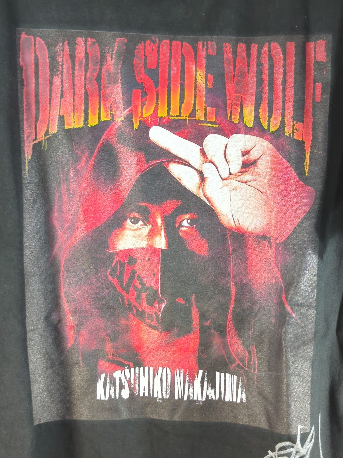 【直筆サイン入り】中嶋勝彦「DARK SIDE WOLF」ピクチャーTシャツ