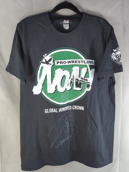 【丸藤正道 直筆サイン入り】GLOBAL HONORED CROWN Tシャツ