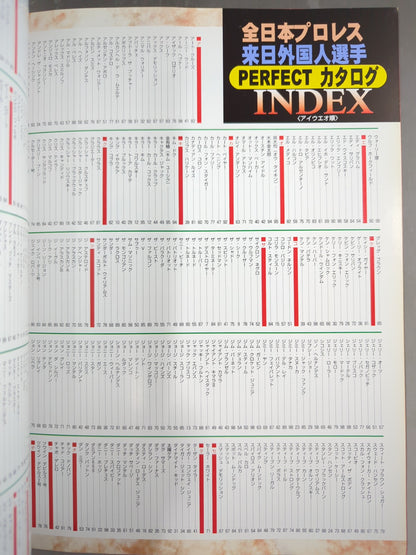 ゴング増刊号 全日本プロレス 来日外国人選手 PERFECTカタログ