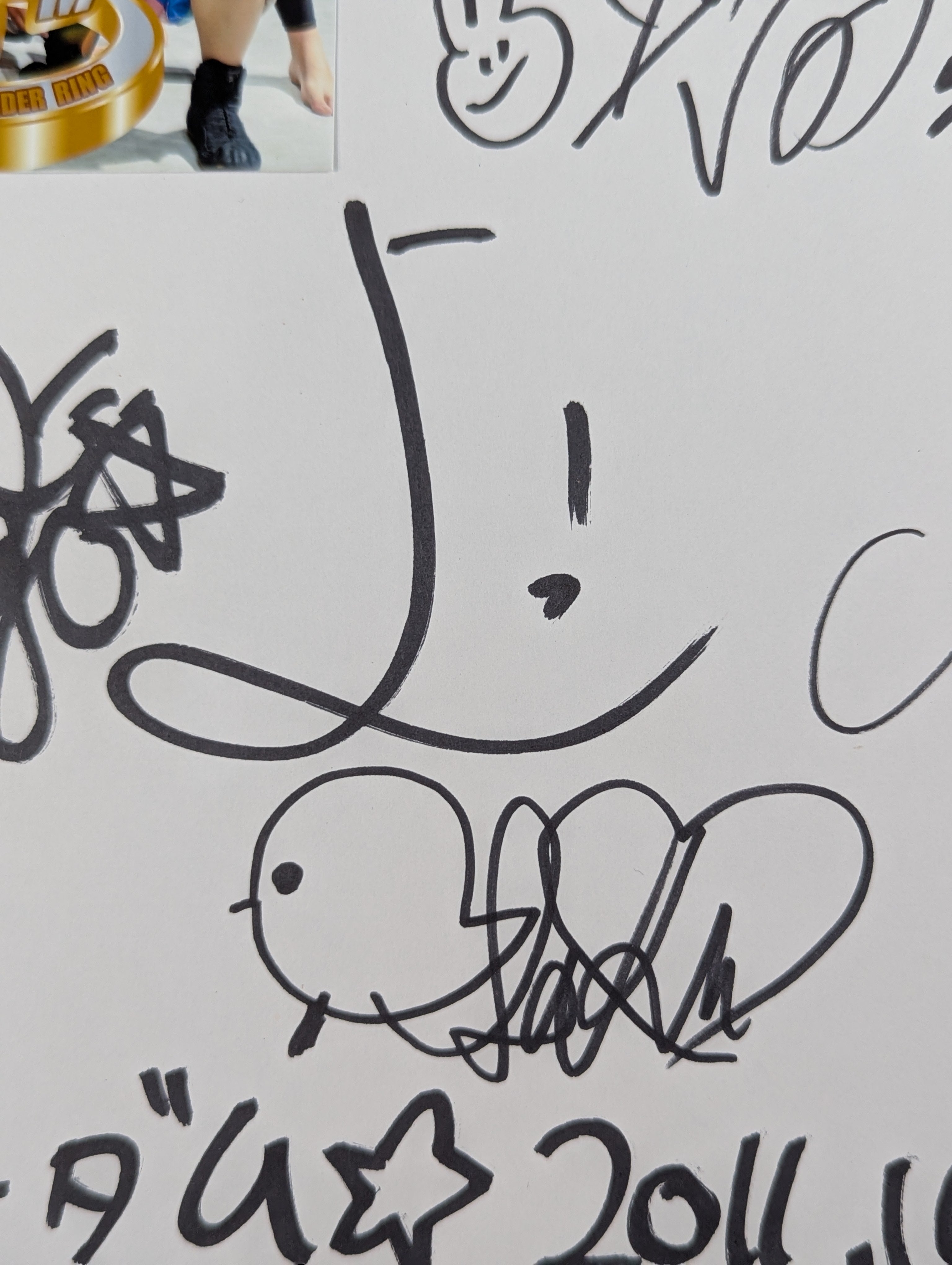 STARDOM 6選手寄せ書き(ブロマイド貼付) – 闘道館