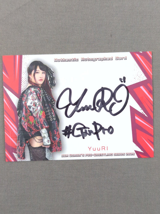 2025 BBM YuuRI 公式サインカード