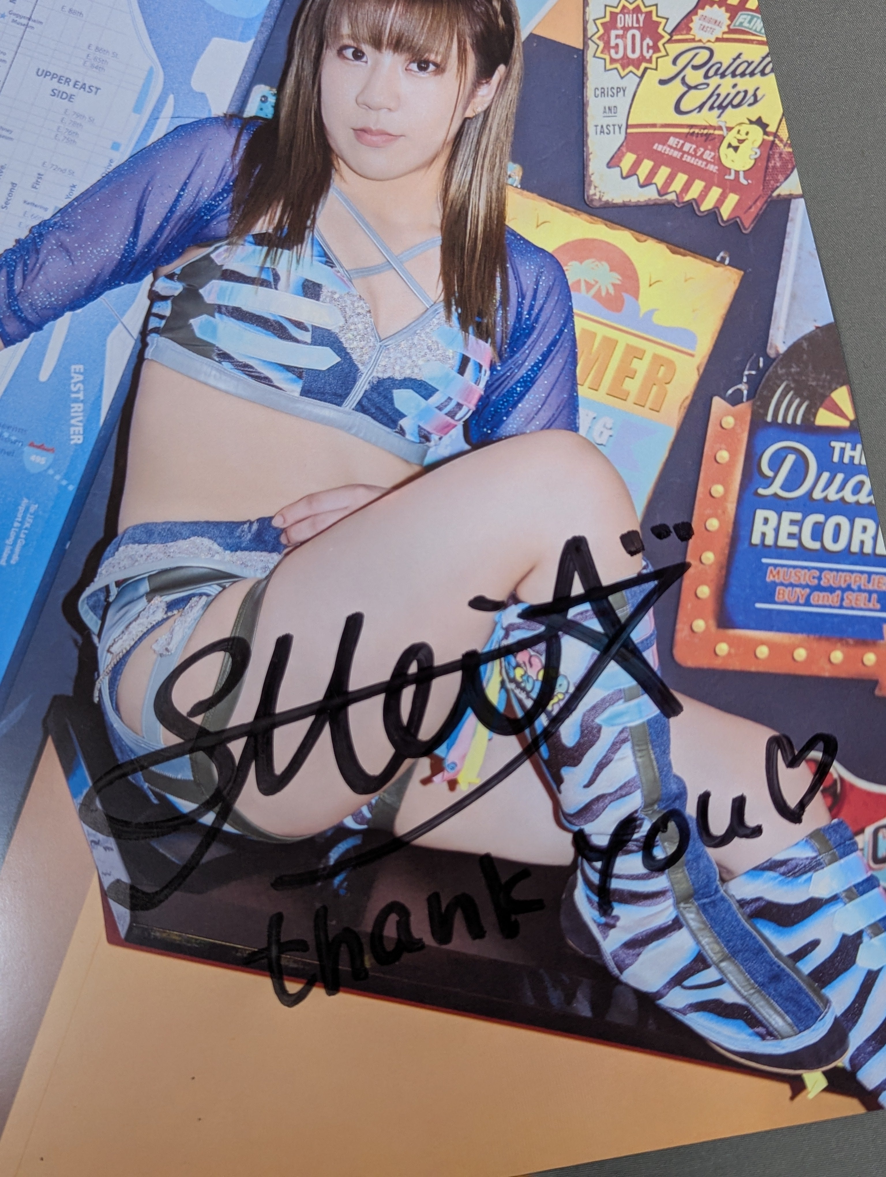 星来芽依 直筆サイン入り スターダムポートレート(A-9) – 闘道館
