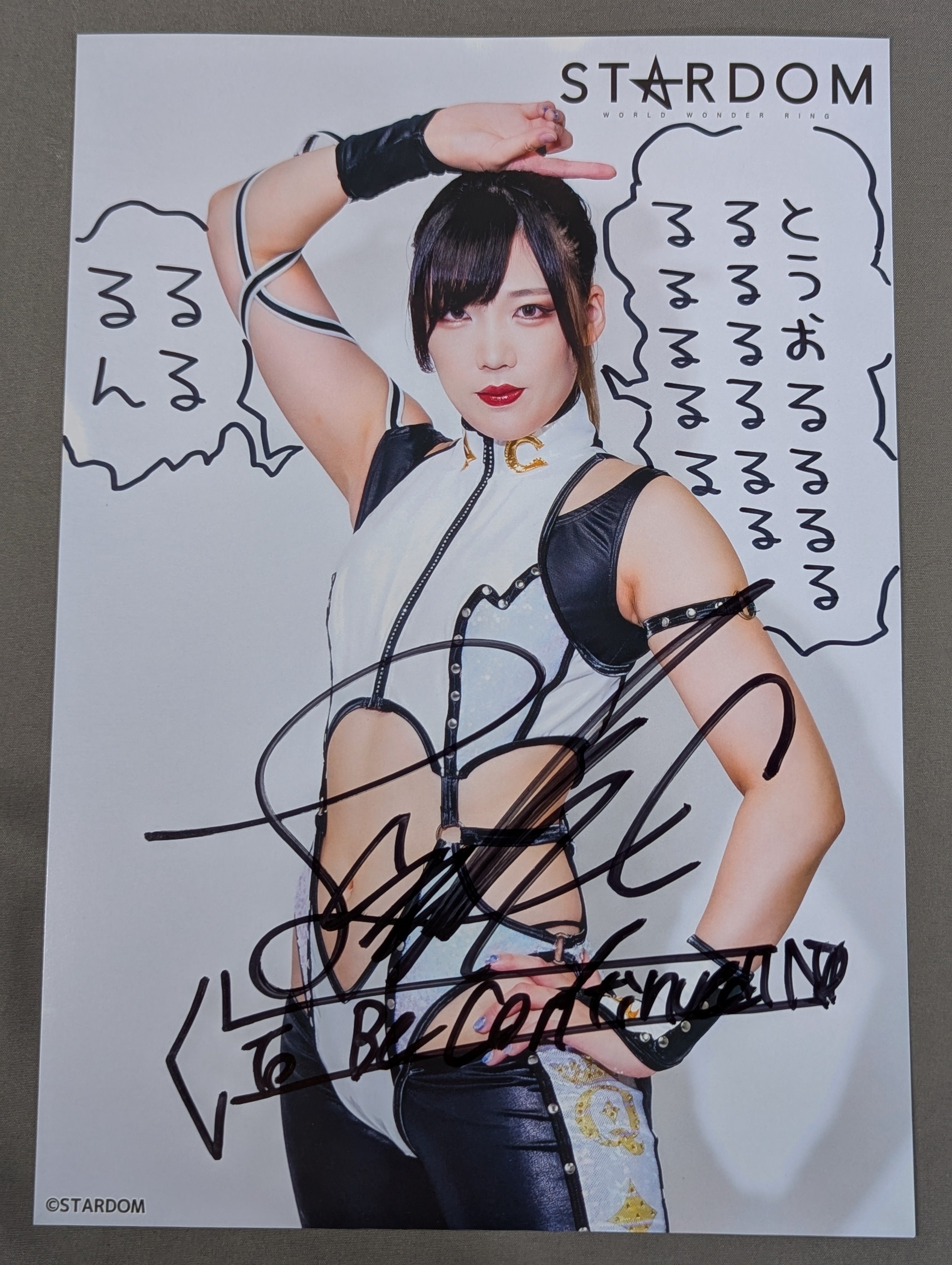 スターダム 女子プロレス 直筆サイン入りポートレート STARDOM 直筆