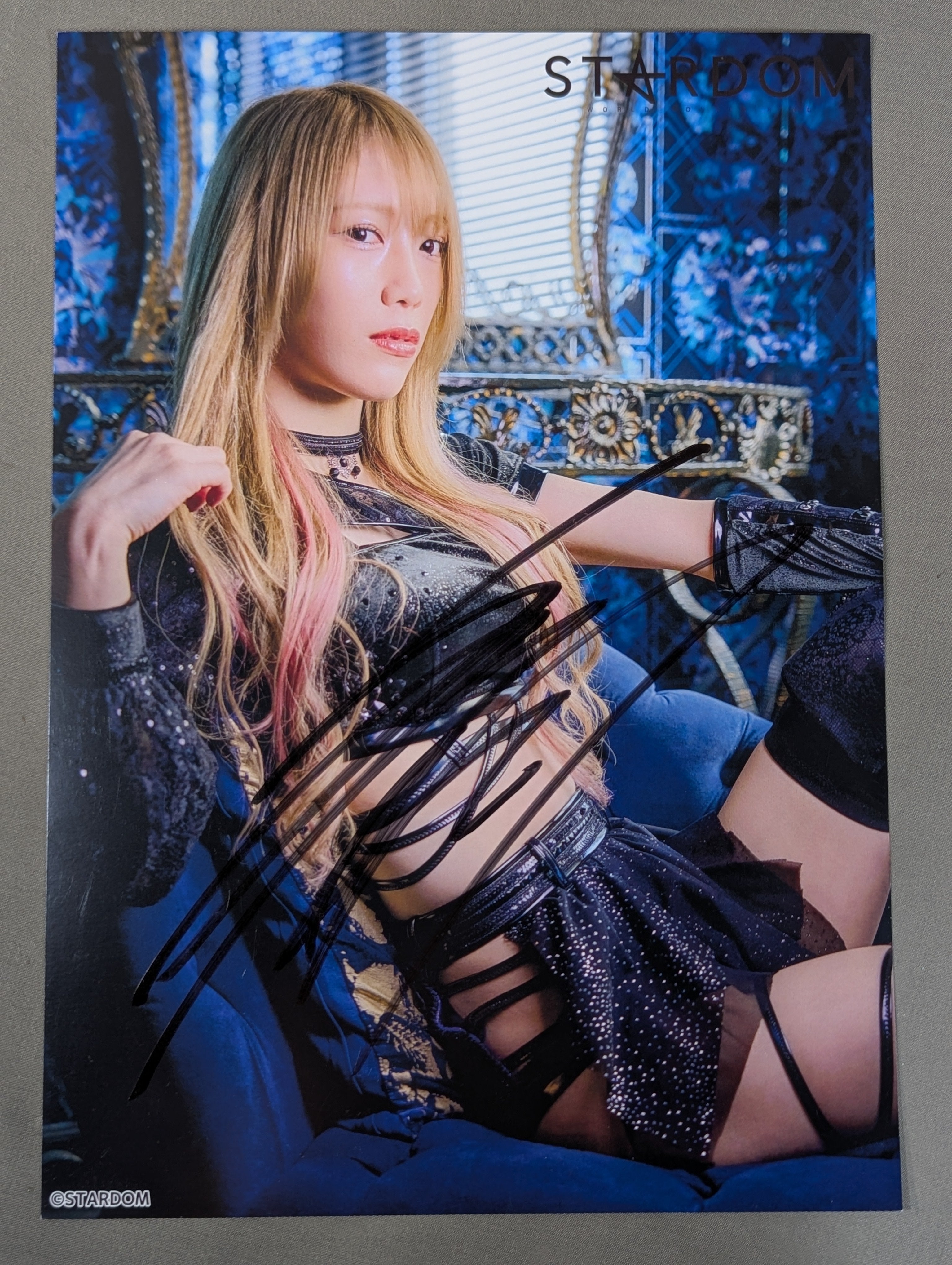 鹿島沙希 直筆サイン入り スターダムポートレート(L-9) – 闘道館