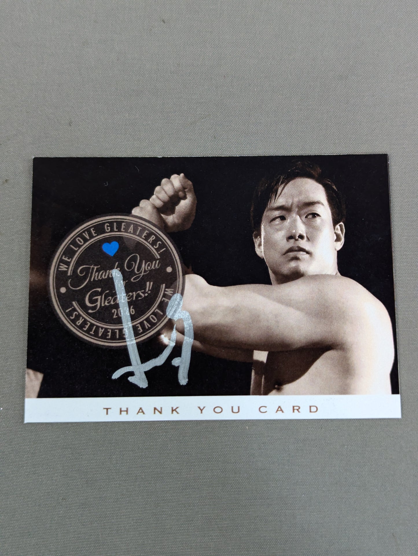 【hand signed autograph】 T-Hawk THANK YOU CARD
