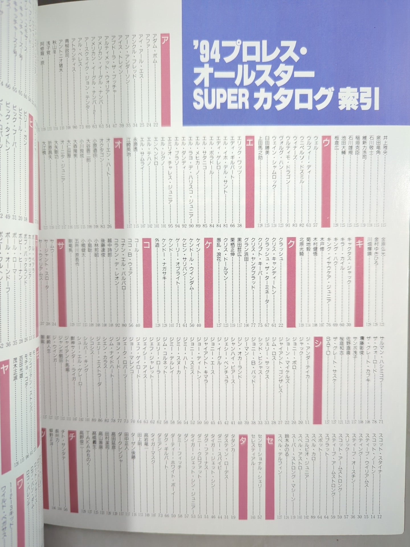 ゴング増刊号 94プロレスオールスターSUPERカタログ – 闘道館