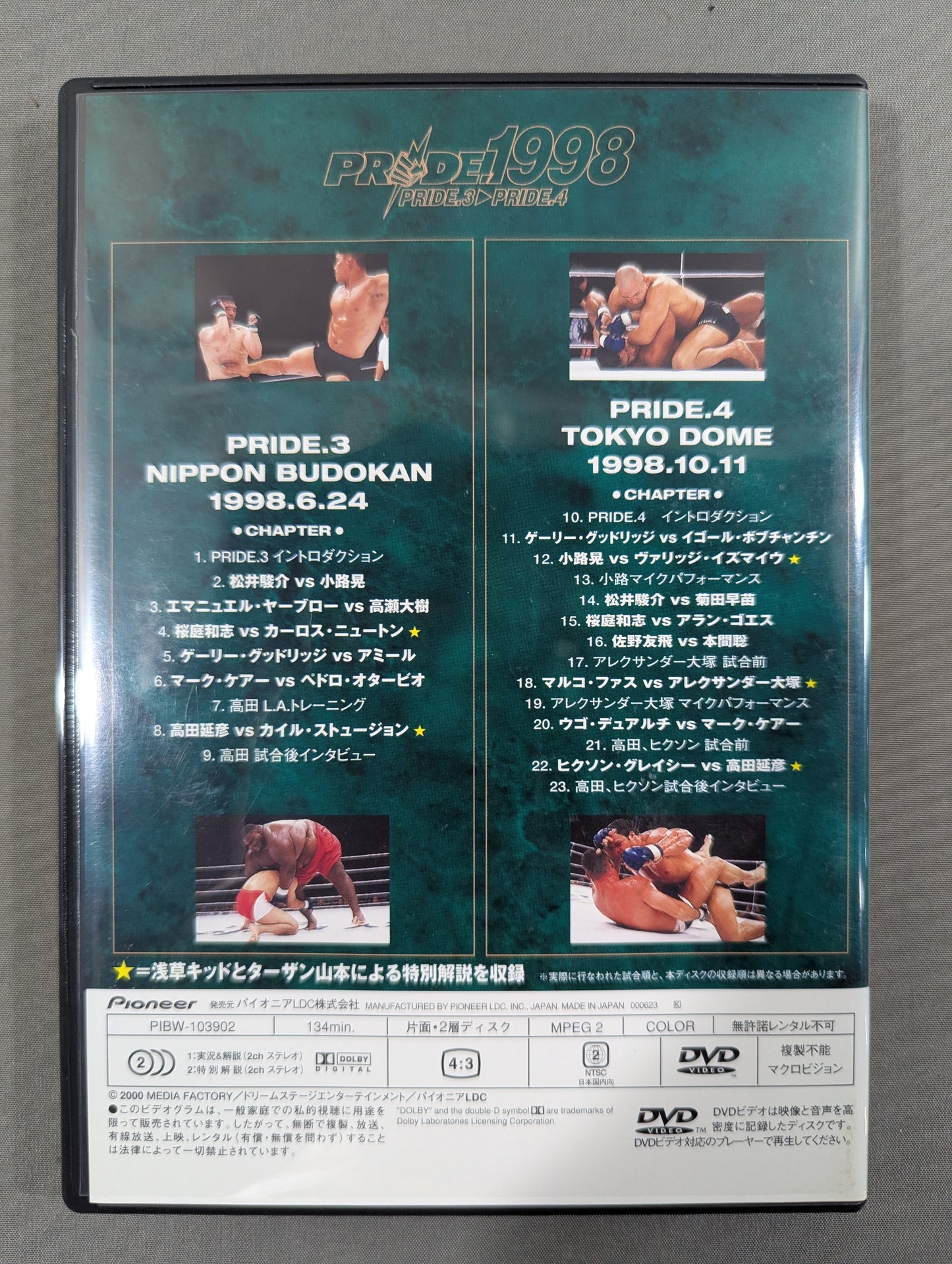 プライド 1998 ★PRIDE.3→PRIDE.4★