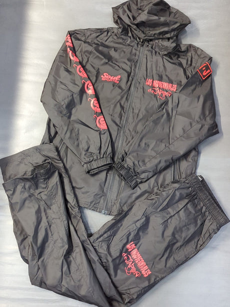 L・I・J×SOUL セットアップウィンドブレーカー(ブラック×レッド)