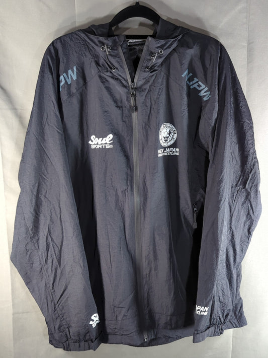 新日本プロレス×SOUL ナイロンウィンドブレーカー(ブラック)