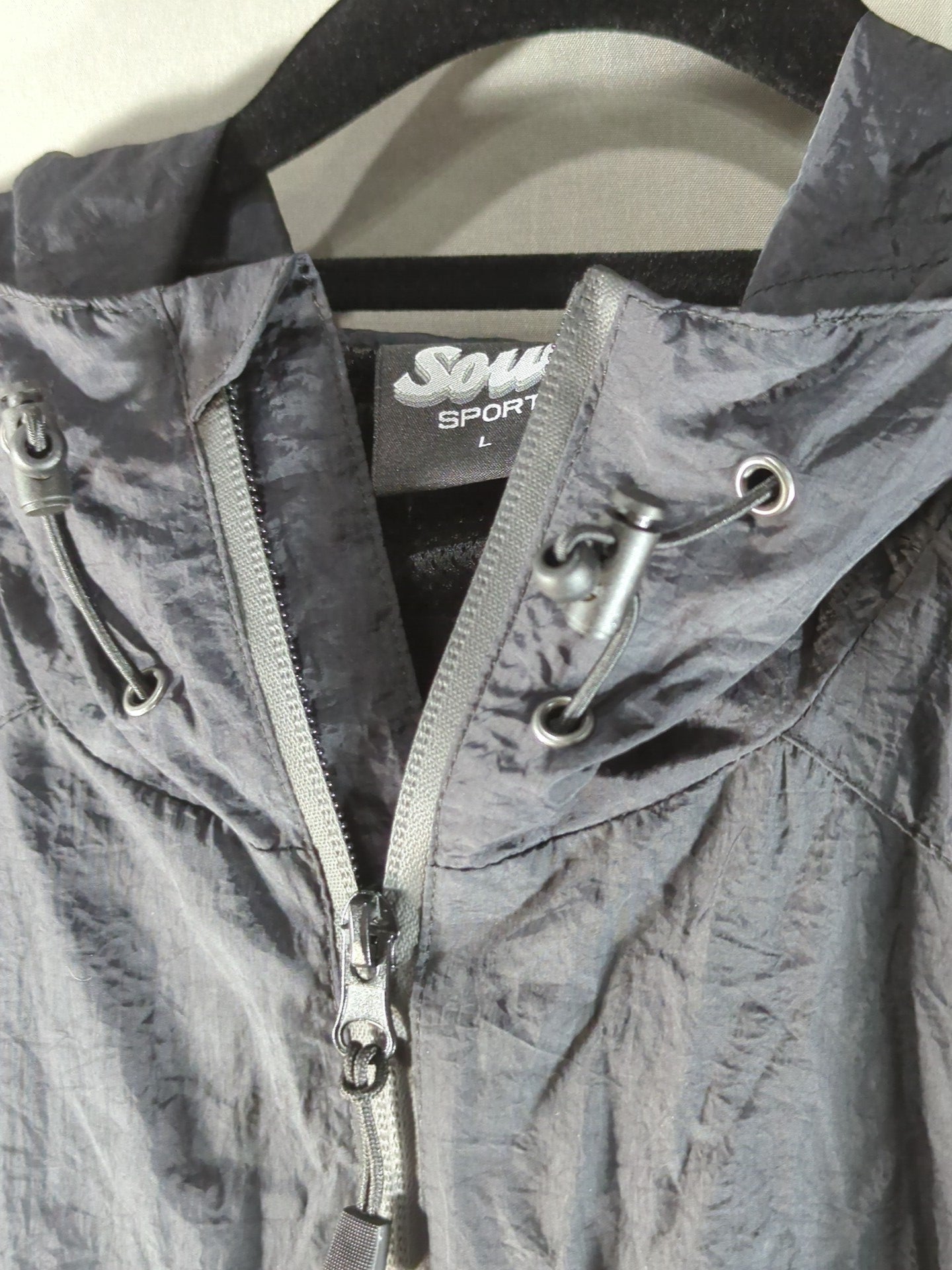 新日本プロレス×SOUL ナイロンウィンドブレーカー(ブラック)