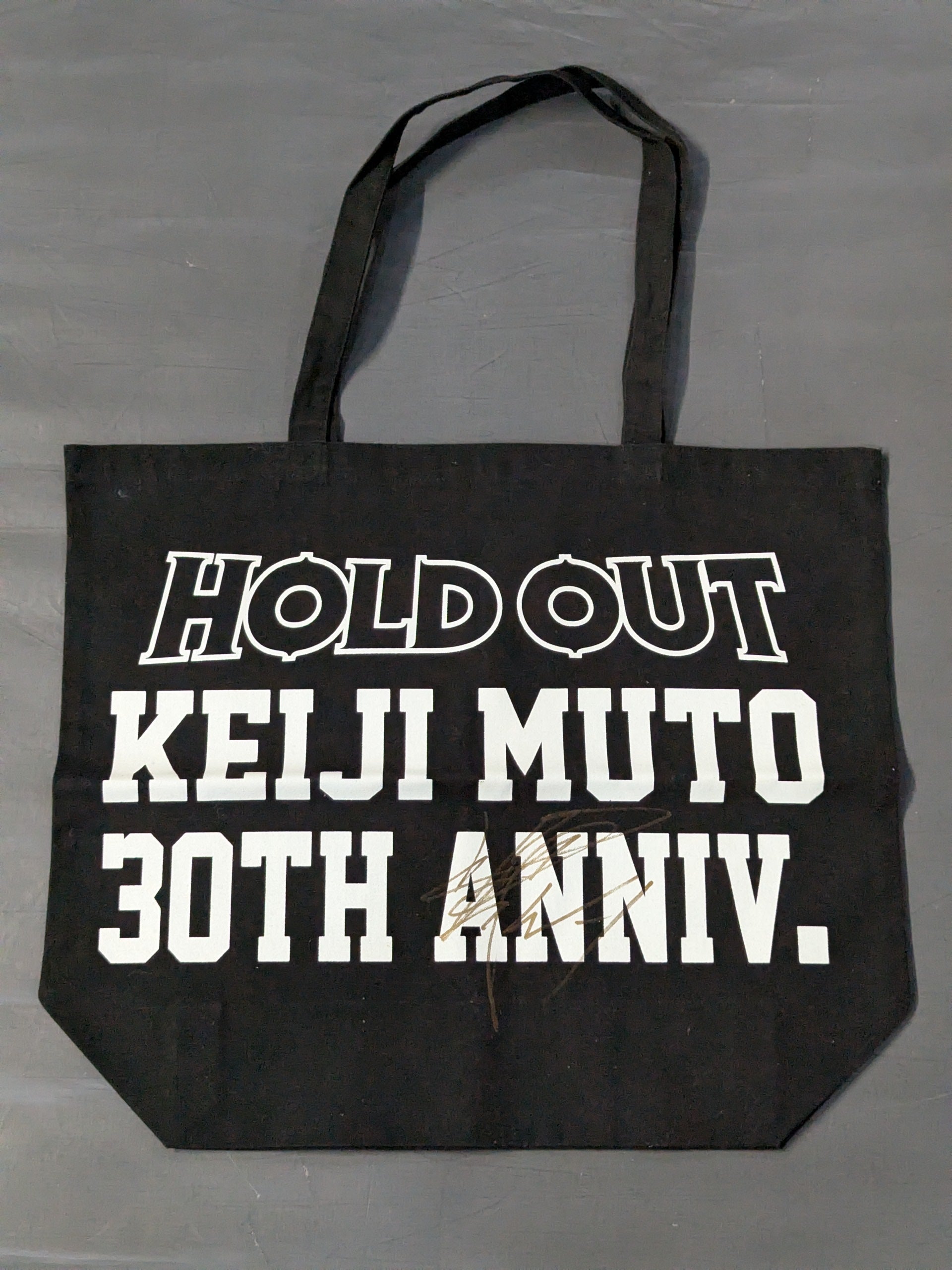 直筆サイン入り】武藤敬司 「30周年記念 HOLD OUT」イラストトート