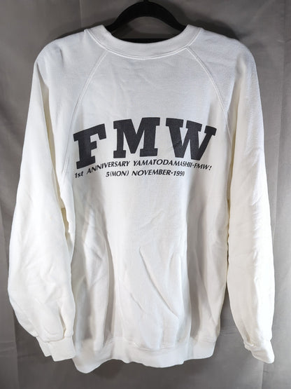 FMW「1st ANNIVERSARY」トレーナー(ホワイト)